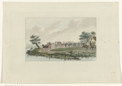 Arrest of the Princess at Goejanverwellesluis, 1787 by Mathias de Sallieth