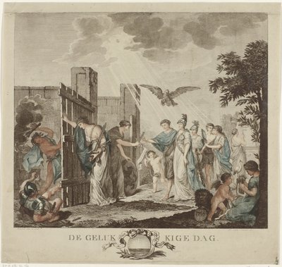 Allegory of the Restoration of Stadtholder William V, 1787 by Mathias de Sallieth