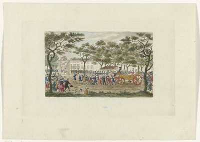 Reception of the Princess of Orange and the Children, 1787 by Mathias de Sallieth