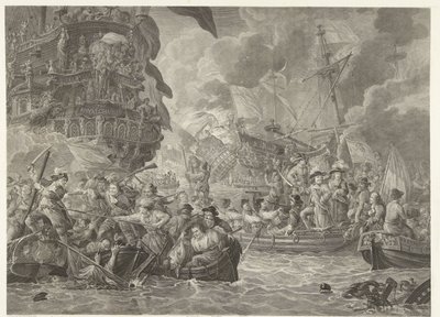 The Dutch Raid on the Medway and the Capture of the Royal Charles, 1667 by Mathias de Sallieth