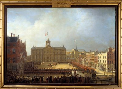 Arrival of Napoleon I at the Place Royale in Amsterdam on October 15, 1811 by Mathieu Ignace van Bree