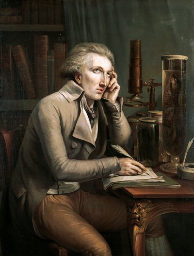 Portrait of Georges Leopold Cuvier by Mathieu Ignace van Bree