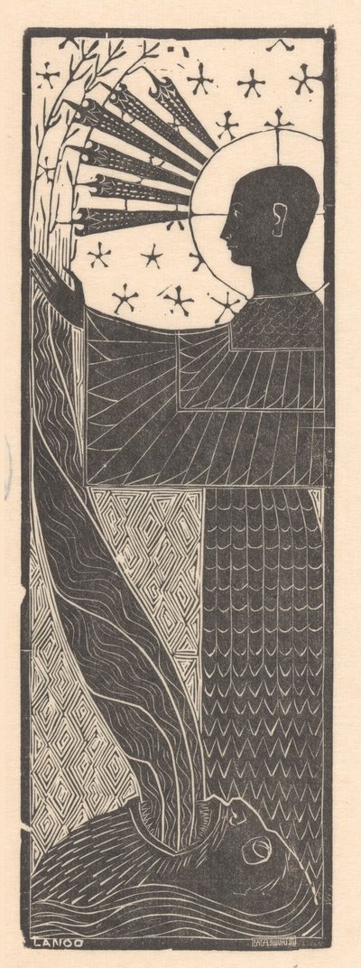 Standing Figure and Man