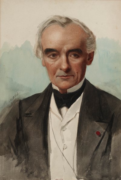 Portrait of the writer Prosper Mérimée 1803-1870, 1869 by Mathilde Bonaparte