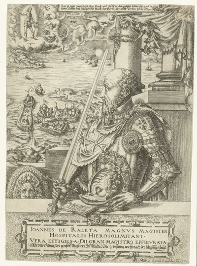 Portrait of Jean Parisot de La Valette, Grand Master of the Knights of Malta by Mathis Zündt