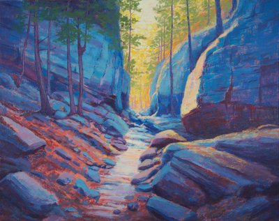 Sunlit Canyon Stream by Matt Dominger