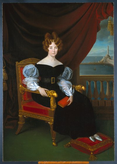 Maria Brignole Sale De Ferrari, Duchess of Galliera. Painting by Matteo Antonio Picasso by Matteo Antonio Picasso