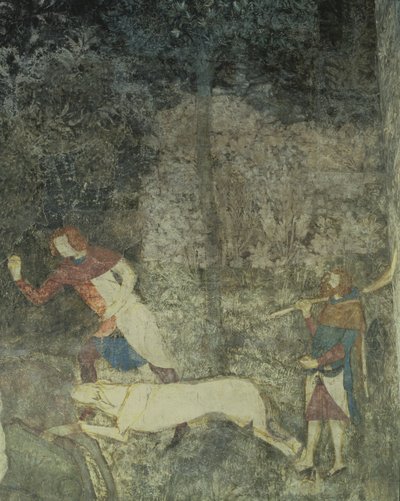 Men Hunting with Dogs (detail) by Matteo Giovanetti