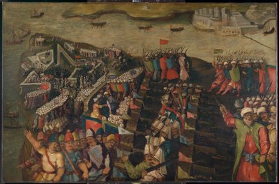 The Siege of Malta: capture of St Elmo, 23 June 1565, late 16th century by Matteo Perez d