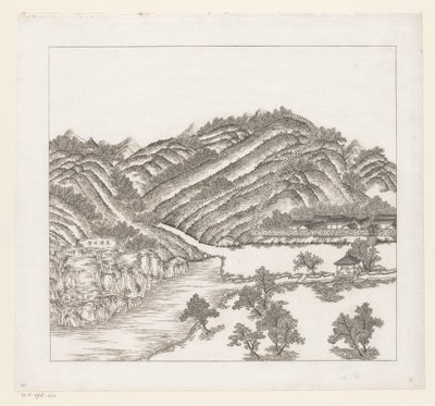 View of a Part of the Imperial Summer Palace in Chengde (Jehol), China by Matteo Ripa