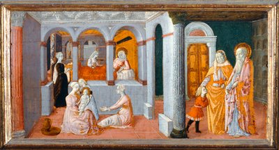 The Birth of the Virgin by Matteo di (attr.to) Giovanni