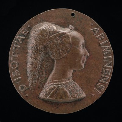 Isotta degli Atti, Mistress 1446, then Wife after 1453, of Sigismondo Malatesta by Matteo di Andrea de Pasti