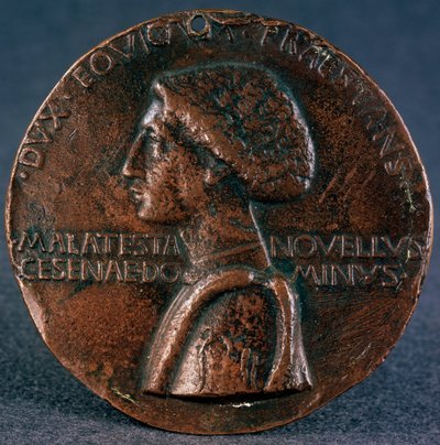 Medail to the glory of Sigismondo Pandolfo Malatesta Obverse by Matteo di Andrea de Pasti