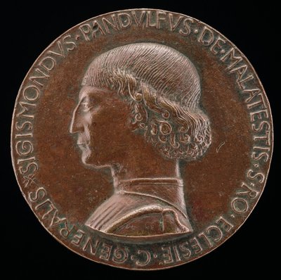 Sigismondo Pandolfo Malatesta, 1417-1468, Lord of Rimini and Fano [obverse], 1446 by Matteo di Andrea de Pasti