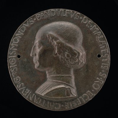 Sigismondo Pandolfo Malatesta, Lord of Rimini and Fano [obverse], 1446 by Matteo di Andrea de Pasti