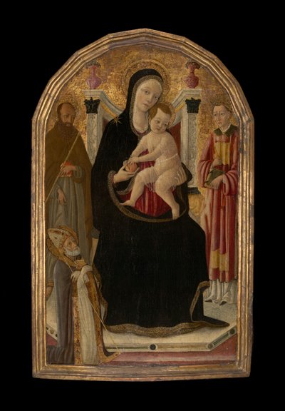 Virgin and Child Enthroned with Three Saints by Matteo di Giovanni