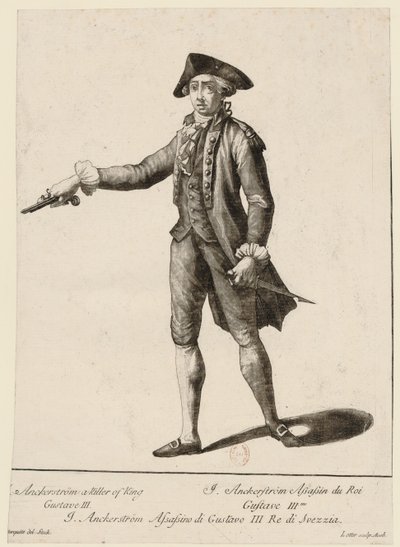 Jacob Johan Anckarström by Matthäus Albrecht Lotter