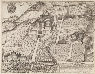 View of Frascati and Surroundings by Matthaus Greuter