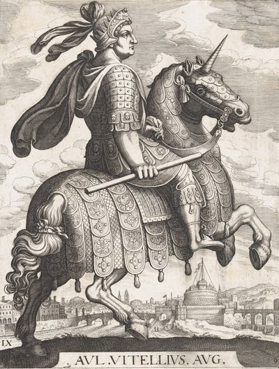 Plate 9: Emperor Vitellius on Horseback, from 