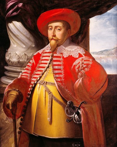 Portrait of Gustavus Adolphus by Matthaus Merian