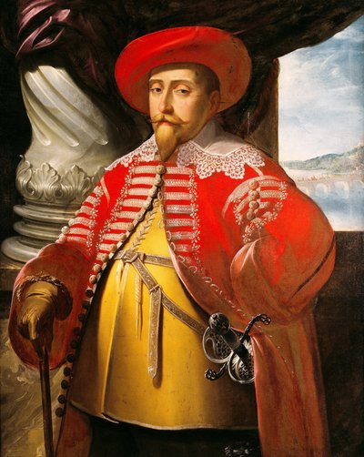 Portrait of King Gustav II Adolf of Sweden by Matthaus the Elder Merian