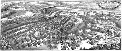The Battle of Nördlingen on 6 September 1634 by Matthaus the Elder Merian