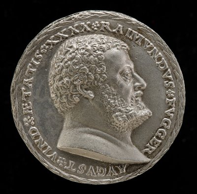Raymund Fugger, Scholar and Patron of the Arts (obverse) by Matthes Gebel