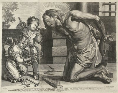 Christ Kneeling Before the Arma Christi by Mattheus Borrekens