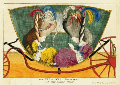 The Vis-a-Vis Bisected, or the Ladies Coop by Matthew Darly