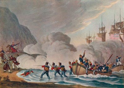 Landing Troops in the Face of the Enemy, c1820 by Matthew Dubourg