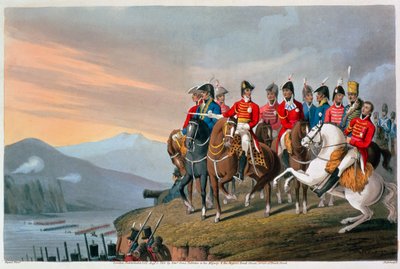 The Duke of Wellington and his Staff Crossing the Bidassoa and Entering France by Matthew Dubourg