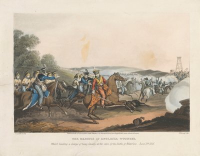 The Marquis of Anglesea Wounded Whilst Leading a Charge of Heavy Cavalry at the Close of the Battle of Waterloo, June 18, 1815 by Matthew Dubourg