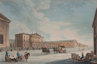View of the Imperial Bank and the Shops at St. Petersburg by Matthew Dubourg