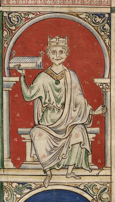 King William Rufus from the Historia Anglorum, Chronica Majora by Matthew Paris