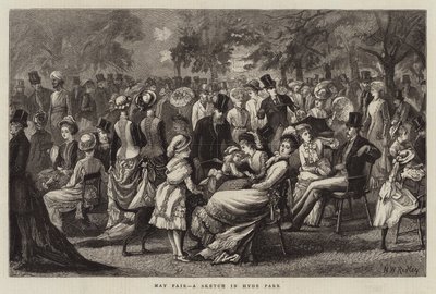 May Fair, a Sketch in Hyde Park by Matthew White Ridley