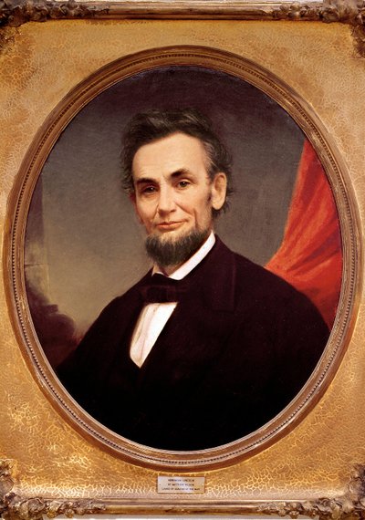 Portrait of American President Abraham Lincoln by Matthew Wilson