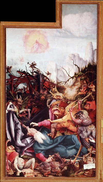 The Temptation of St Anthony the Great, Altarpiece of Issenheim by Matthias (c.1480 1528) Grunewald