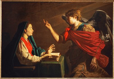 Annunciation by Matthias (c.1600-p.1650) Stomer