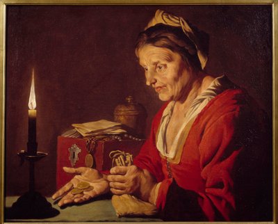 Avarice by Matthias (c.1600 p.1650) Stomer