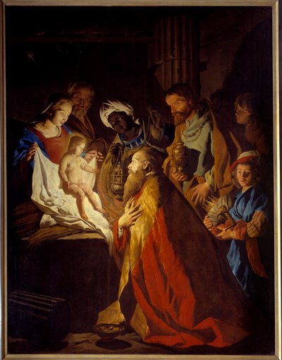 The Adoration of the Magi by Matthias (c.1600 p.1650) Stomer