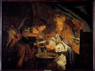 Pontius Pilate Washing His Hands by Matthias (c.1600 p.1650) Stomer