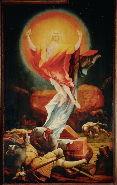 The Resurrection - A Panel from the Isenheim Altar by Matthias Gruenewald