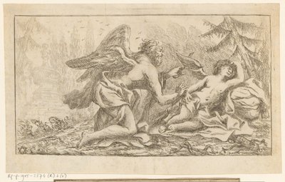 Father Time Clips the Wings of Amor by Matthias Oesterreich