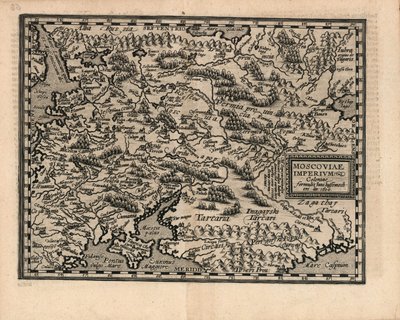 Moscoviae Imperium, 1600 by Matthias Quad