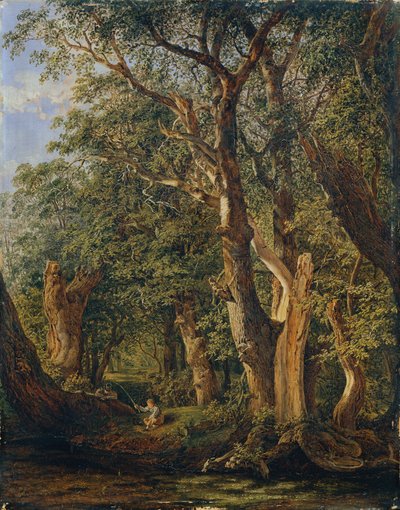 Scene from the Prater with Fishing Boys by Matthias Rudolf Toma