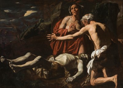Adam and Eve Mourn the Death of Abel by Matthias Stomer
