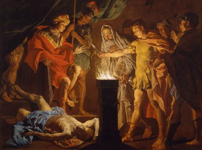 Mucius Scaevola in the Presence of Lars Porsenna by Matthias Stomer