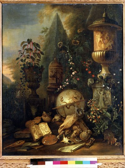 Vanitas, Still Life with a Vase by Matthias Withoos