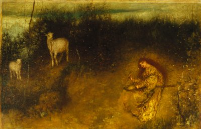 A Girl with Goats by Matthijs Maris