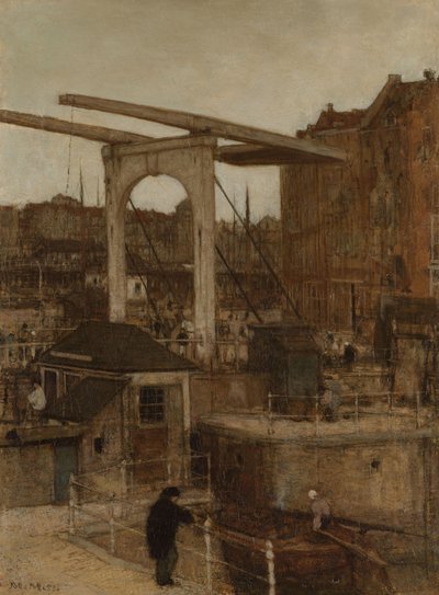 The Nieuwe Haarlemse Sluis at the Singel, known as 